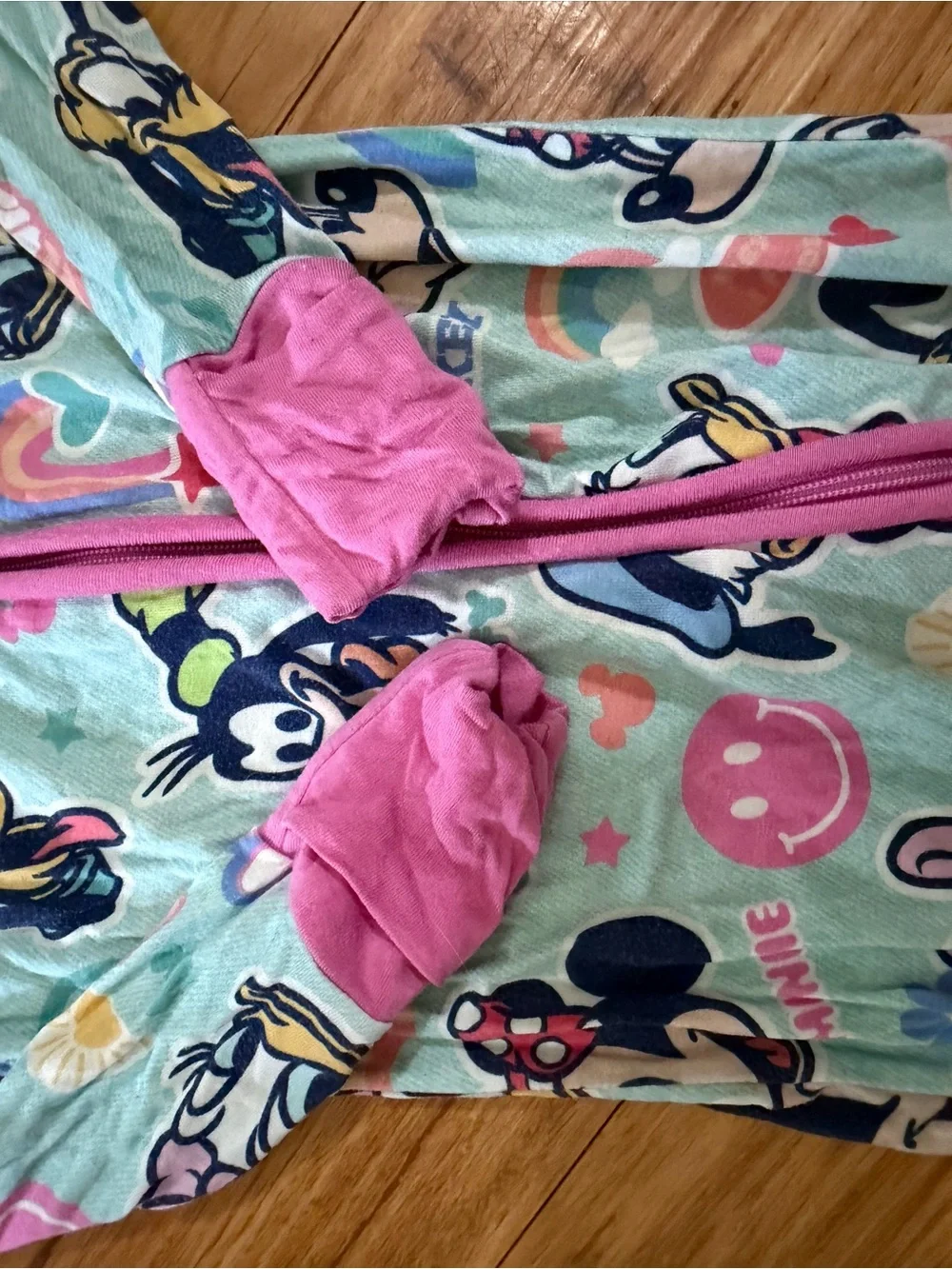 Little sleepies minnie and mickey zippy 12-18 months